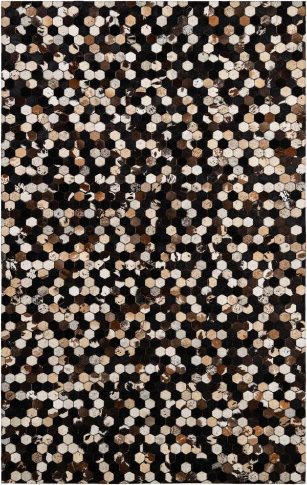 Detail image of 5' x 7' 11 Cowhide - Patchwork Rug