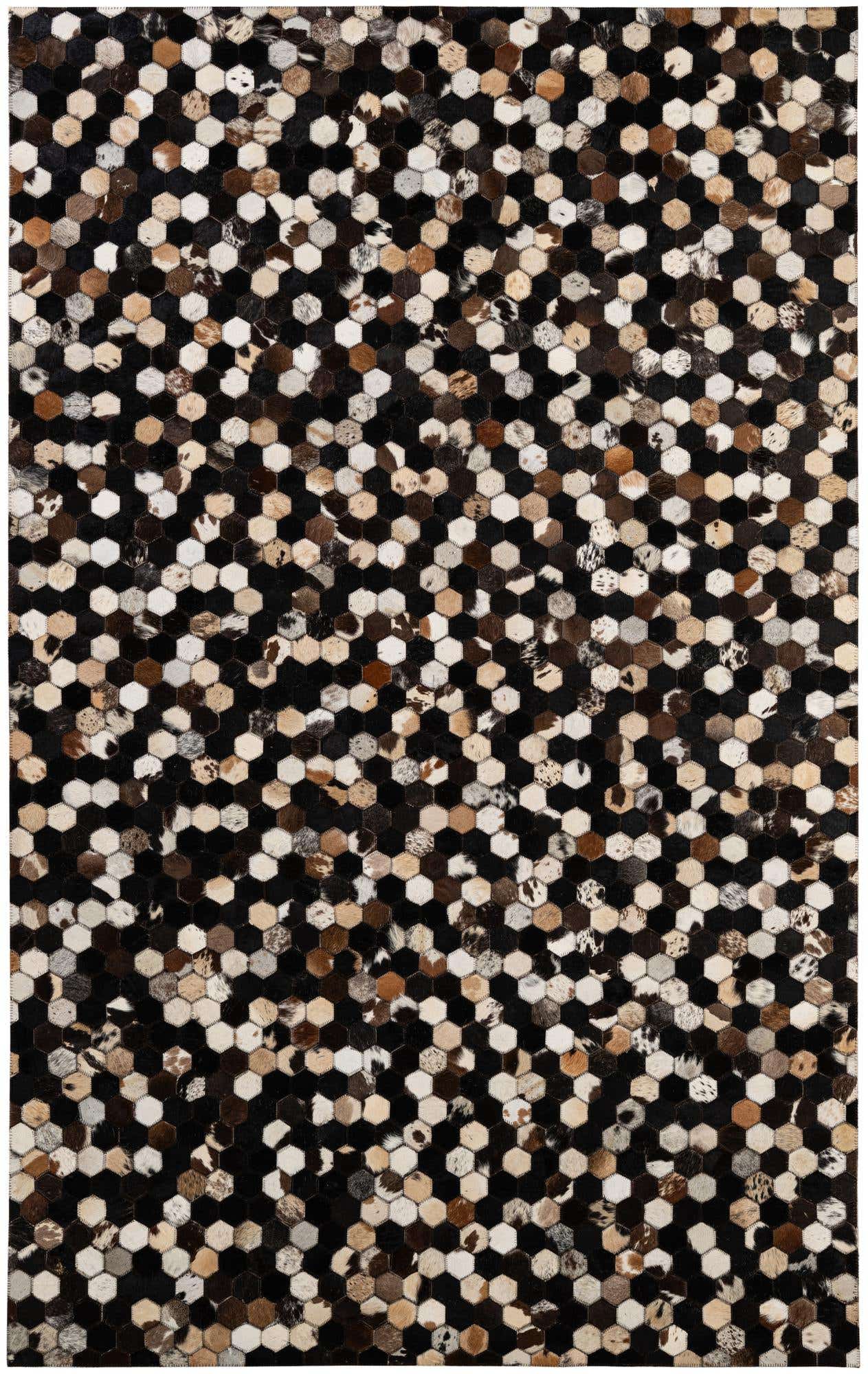 5' x 7' 11 Cowhide - Patchwork Rug