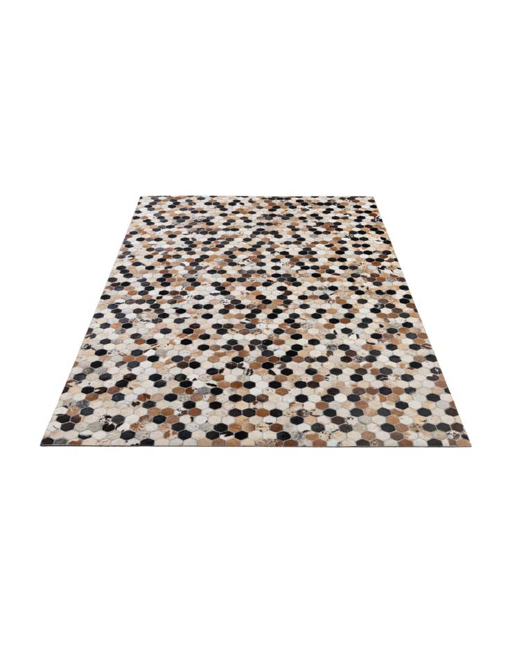 Detail image of 5' 1 x 7' 11 Cowhide - Patchwork Rug