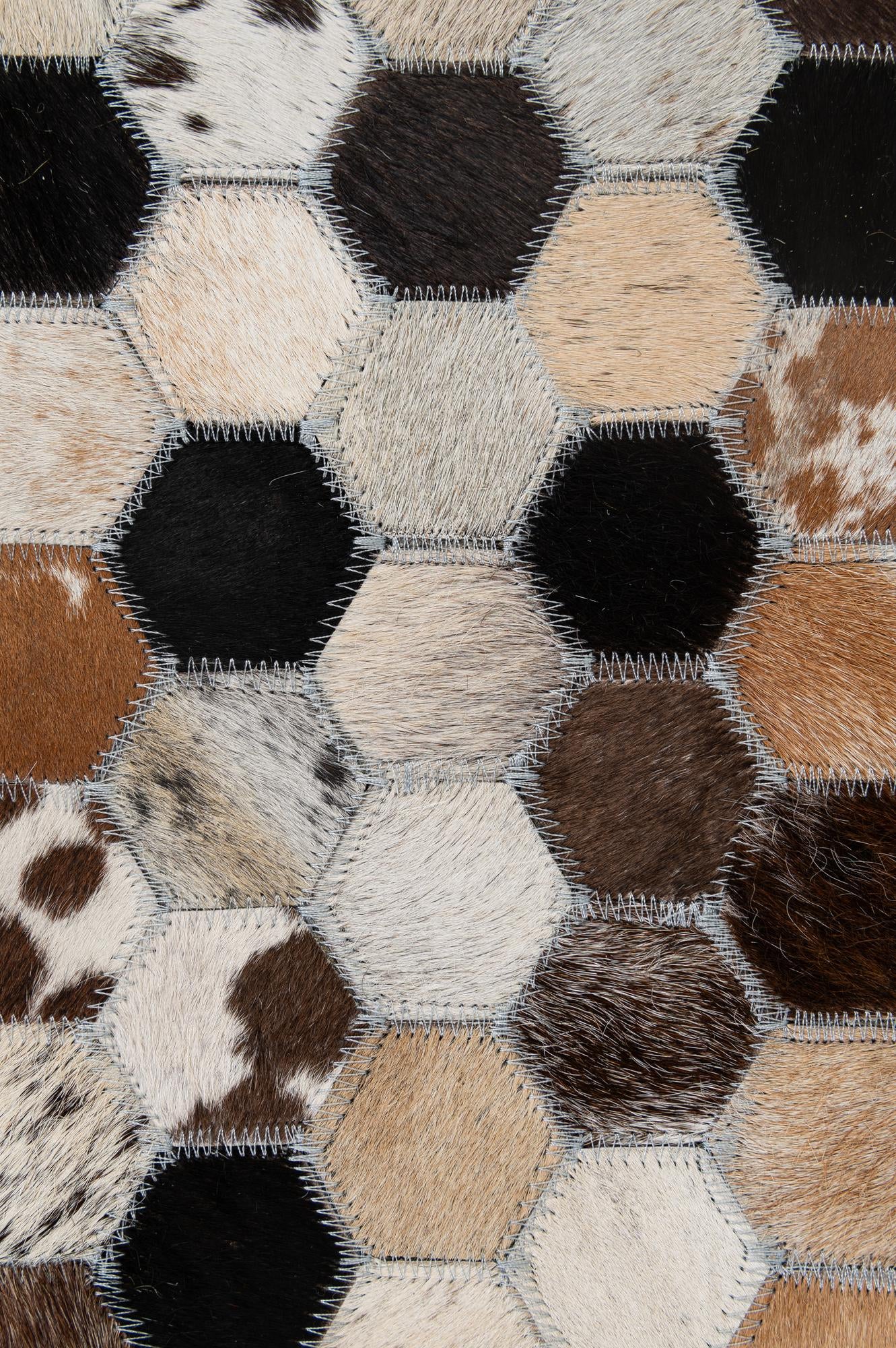5' 1 x 7' 11 Cowhide - Patchwork Rug