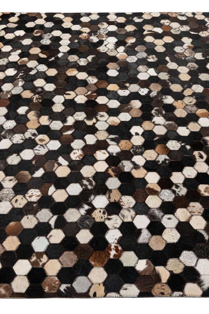 5' 1 x 8' Cowhide - Patchwork Rug