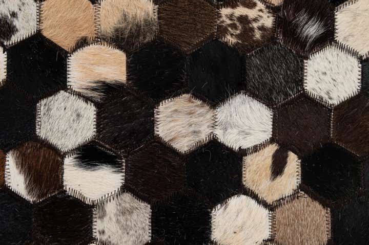 5' 1 x 8' Cowhide - Patchwork Rug