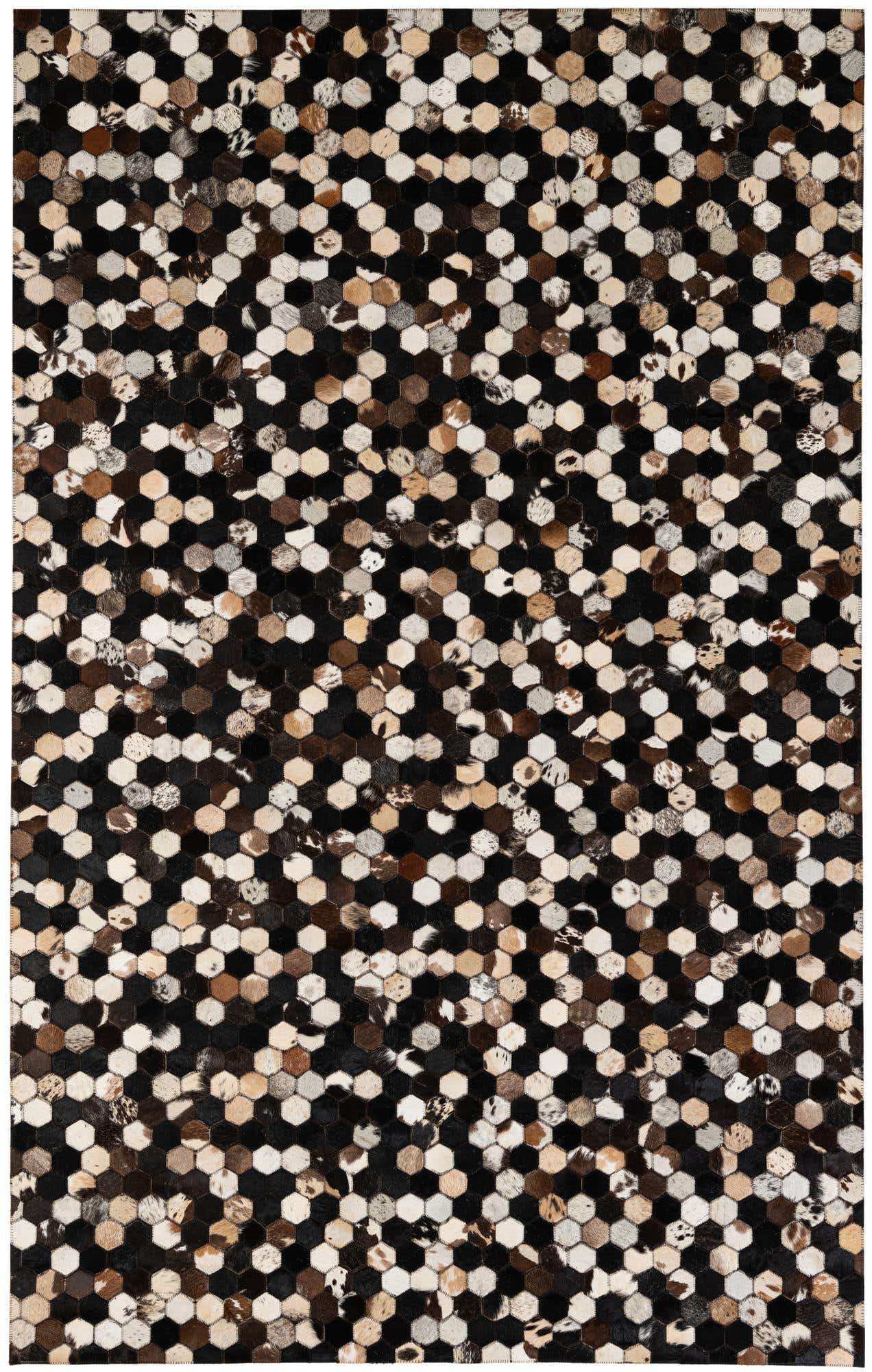 5' 1 x 8' Cowhide - Patchwork Rug