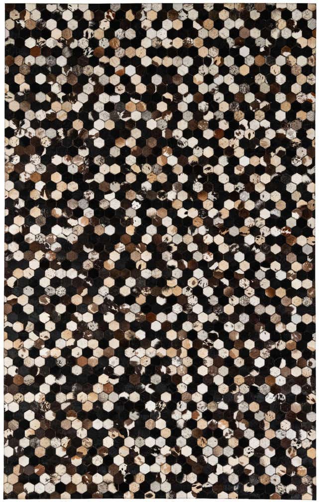 5' 1 x 8' Cowhide - Patchwork Rug