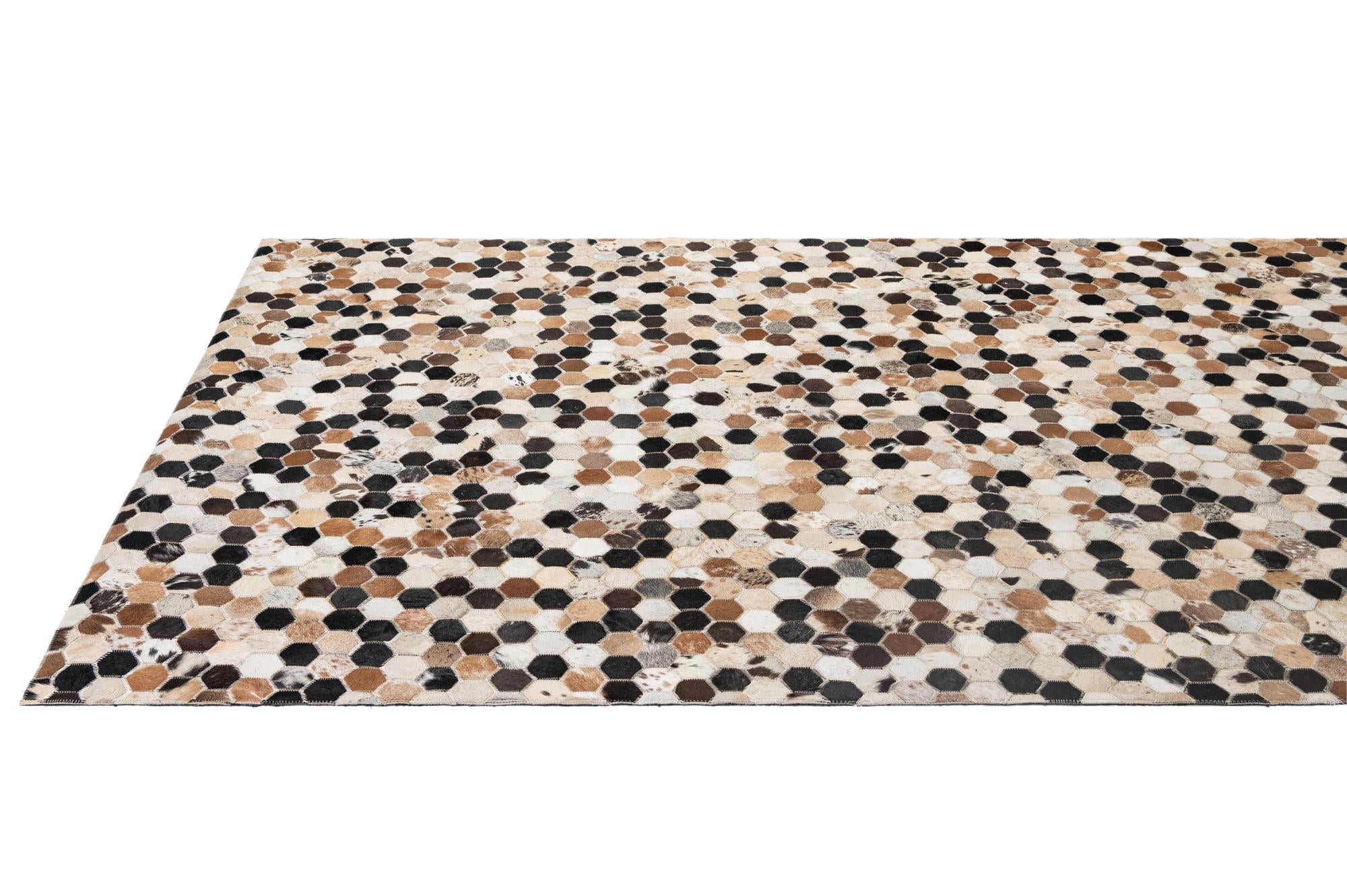 5' 1 x 8' Cowhide - Patchwork Rug