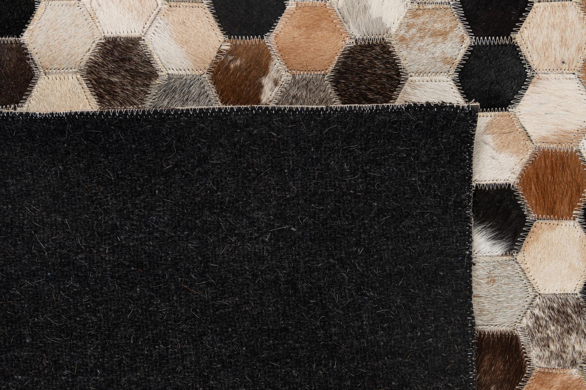 5' 1 x 8' Cowhide - Patchwork Rug