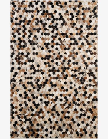 5' 1 x 8' Cowhide - Patchwork Rug