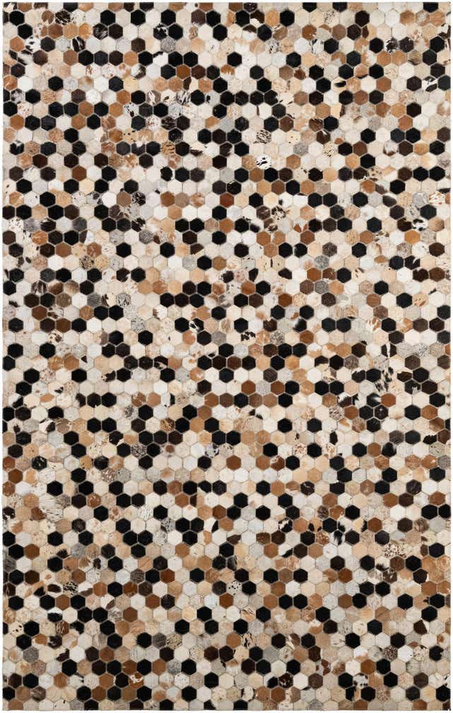 5' 1 x 8' Cowhide - Patchwork Rug