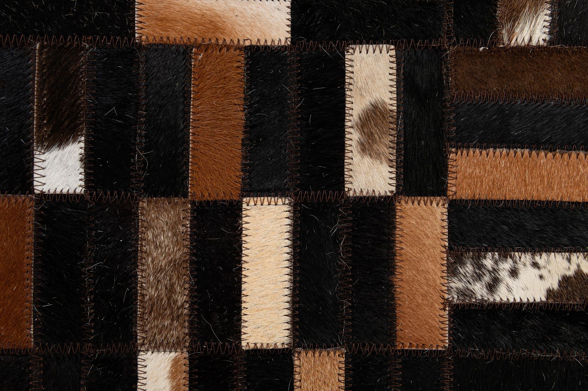 5' x 7' 10 Cowhide - Patchwork Rug