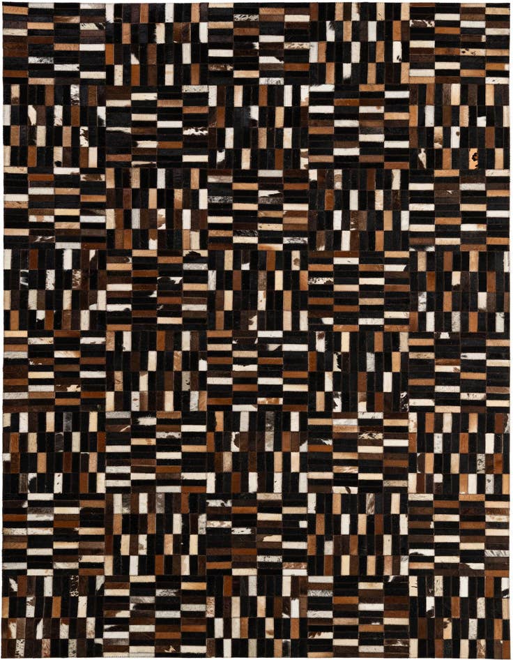 Detail image of 5' x 7' 10 Cowhide - Patchwork Rug