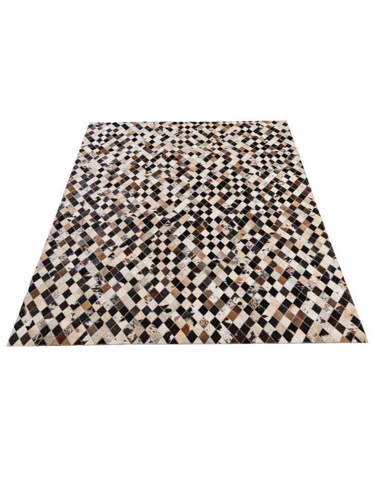 Detail image of 5' 1 x 8' Cowhide - Patchwork Rug