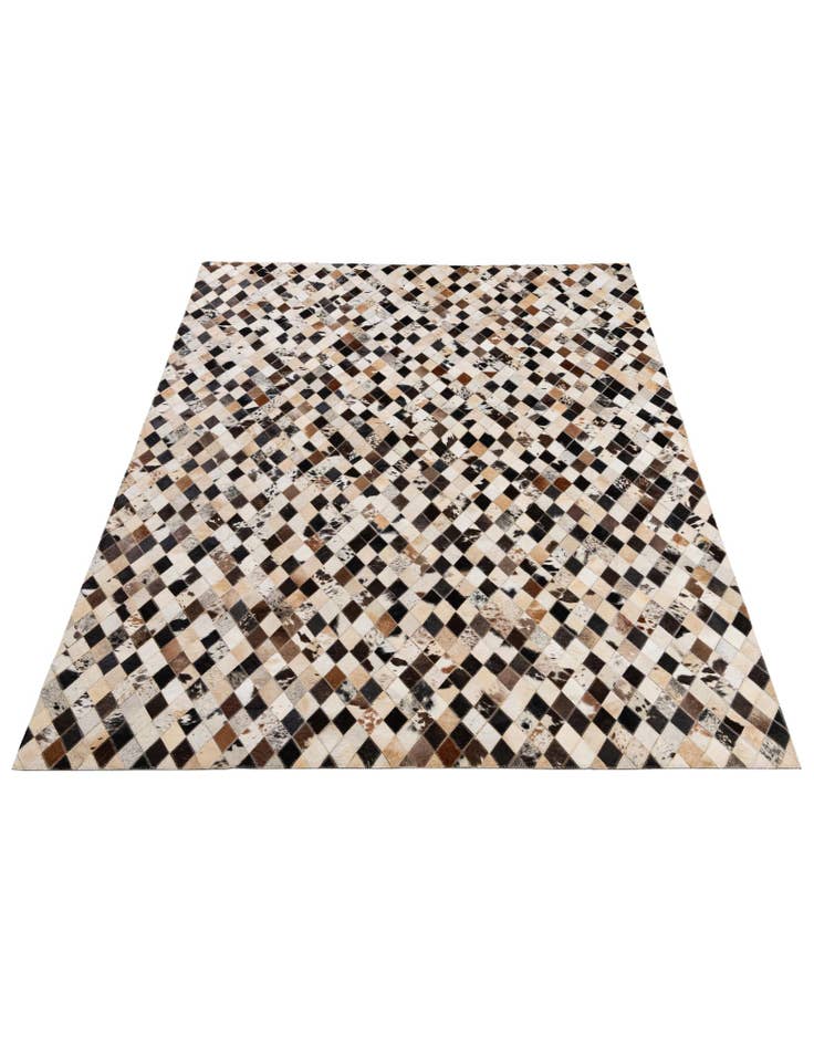 Detail image of 5' x 7' 11 Cowhide - Patchwork Rug