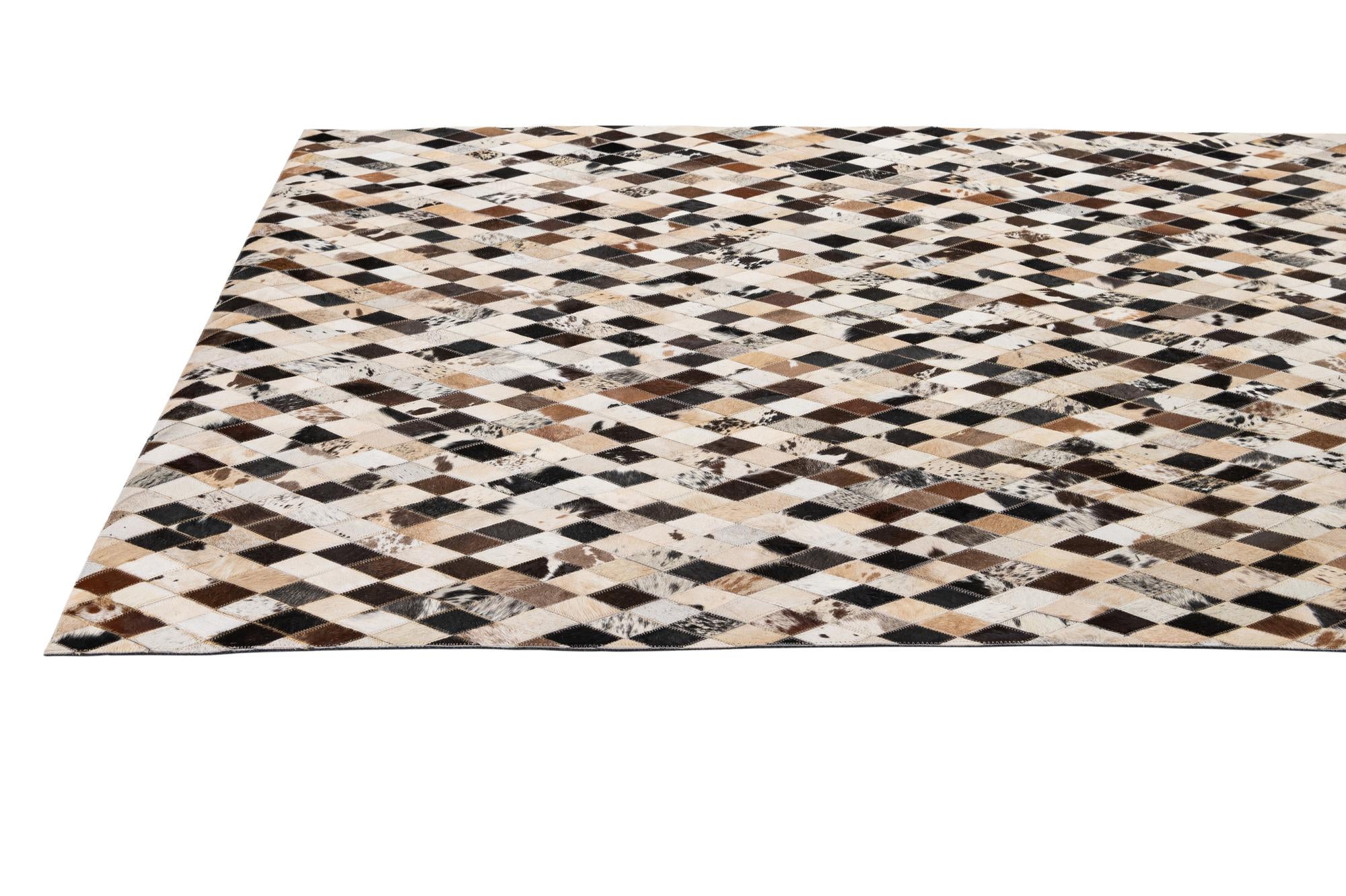5' x 7' 11 Cowhide - Patchwork Rug