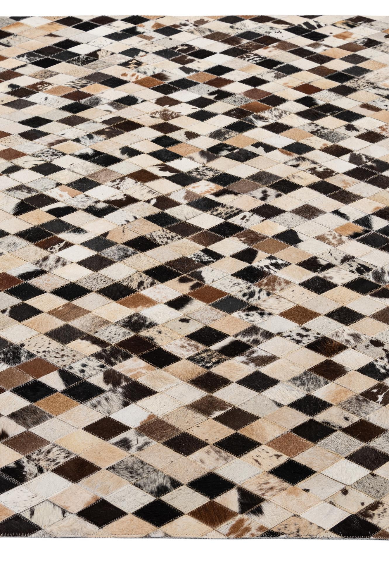 5' x 7' 11 Cowhide - Patchwork Rug