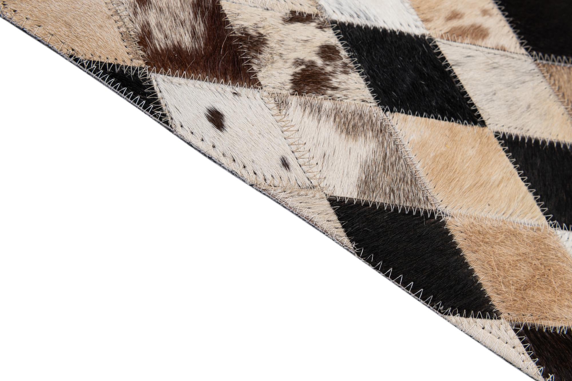 5' x 7' 11 Cowhide - Patchwork Rug