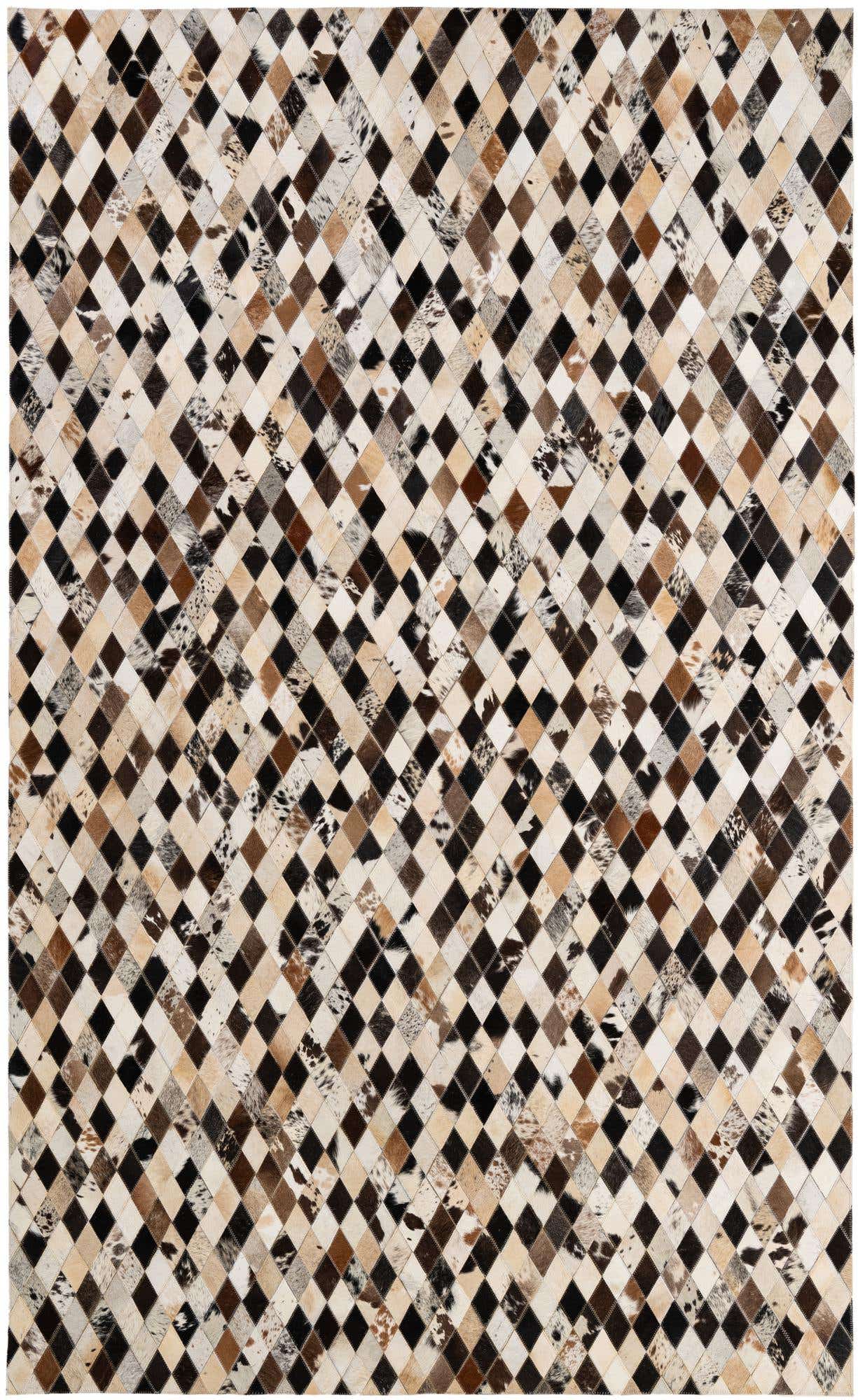 5' x 7' 11 Cowhide - Patchwork Rug