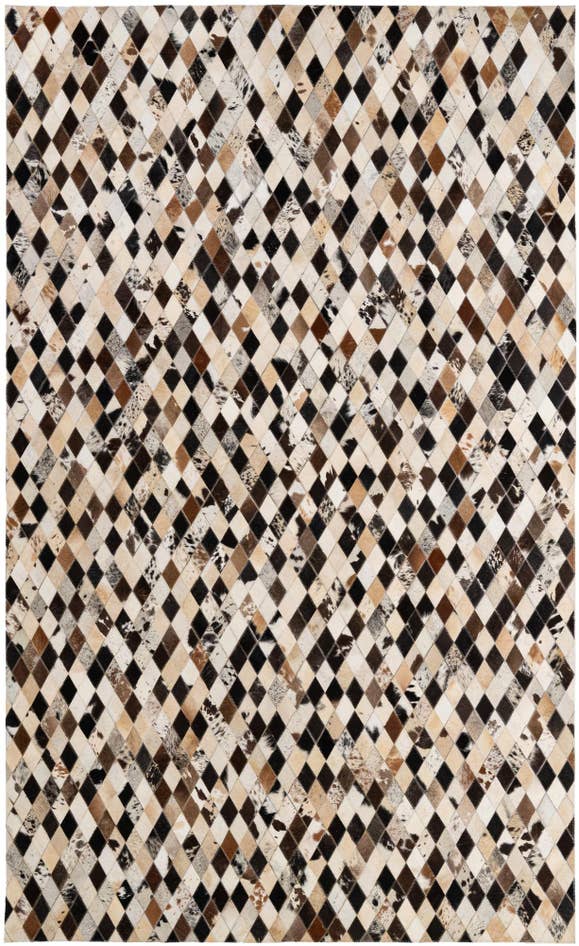 Detail image of 5' x 7' 11 Cowhide - Patchwork Rug