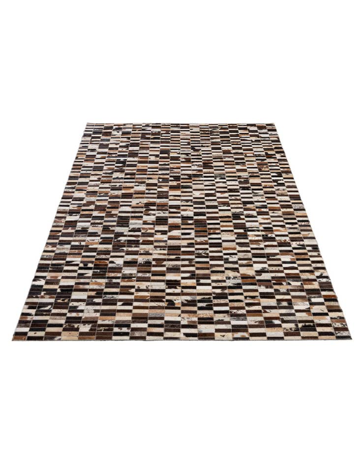 Detail image of 4' 11 x 7' 11 Cowhide - Patchwork Rug