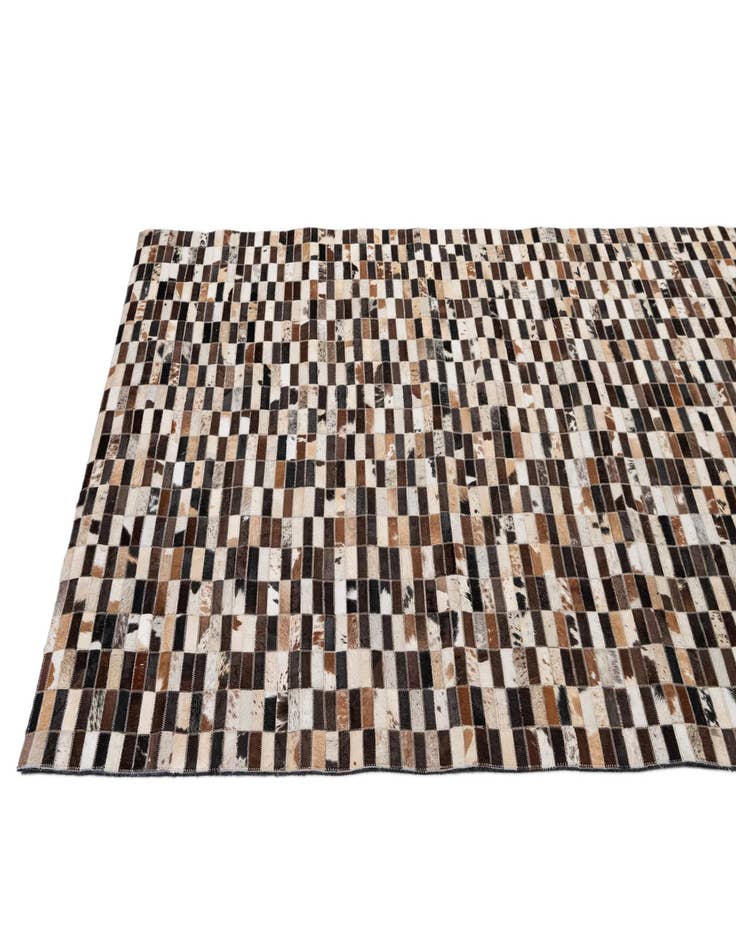 Detail image of 4' 11 x 7' 11 Cowhide - Patchwork Rug