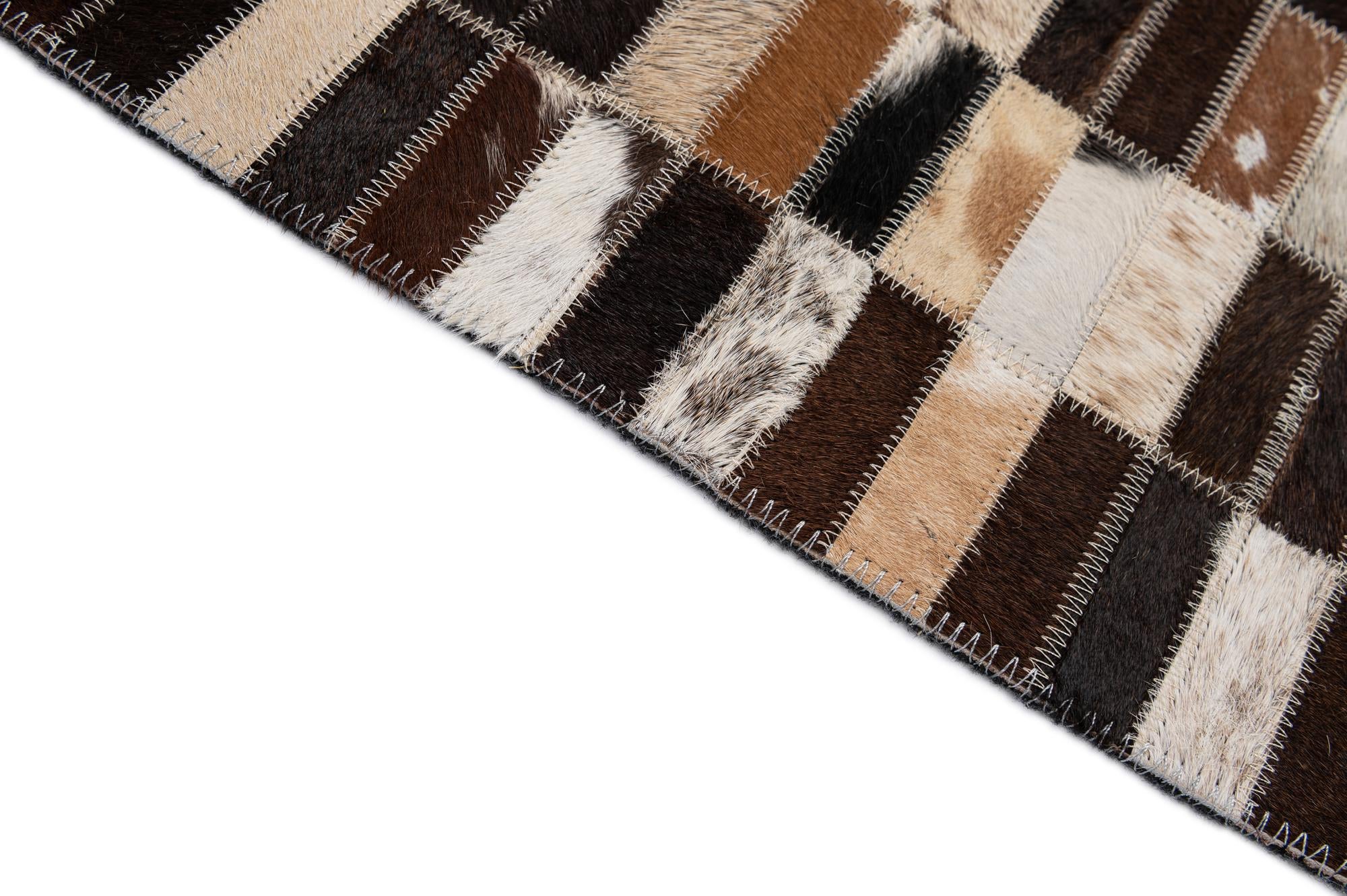 4' 11 x 7' 11 Cowhide - Patchwork Rug