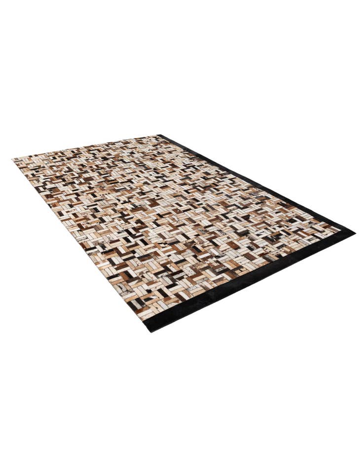 Detail image of 5' 2 x 7' 11 Cowhide - Patchwork Rug
