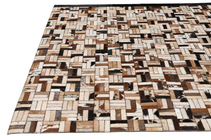 5' 2 x 7' 11 Cowhide - Patchwork Rug