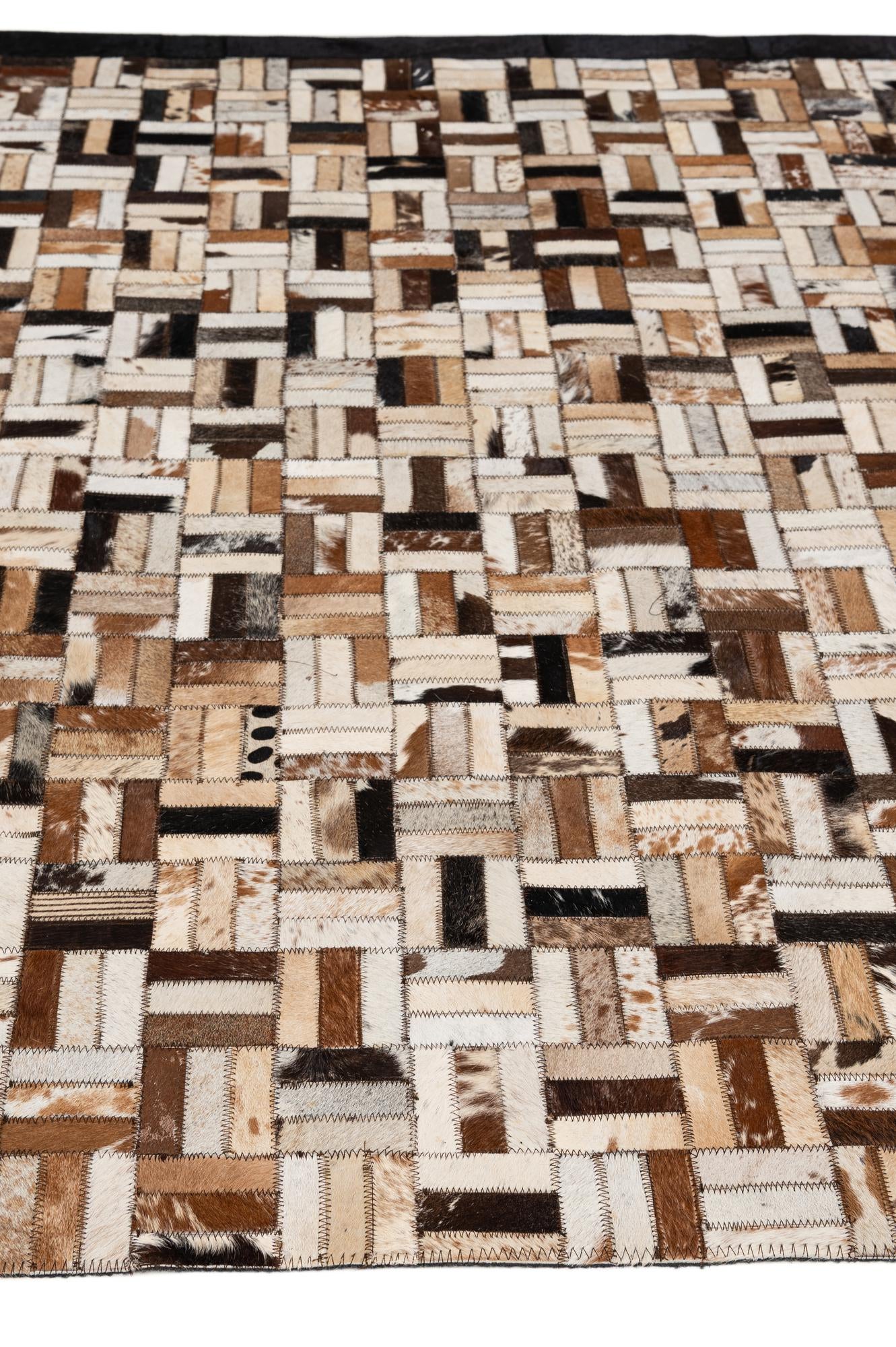 5' 2 x 7' 11 Cowhide - Patchwork Rug