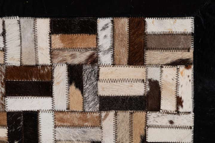 5' 2 x 7' 11 Cowhide - Patchwork Rug