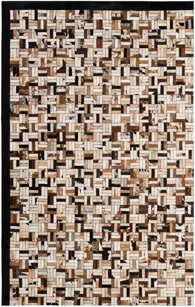 5' 2 x 7' 11 Cowhide - Patchwork Rug