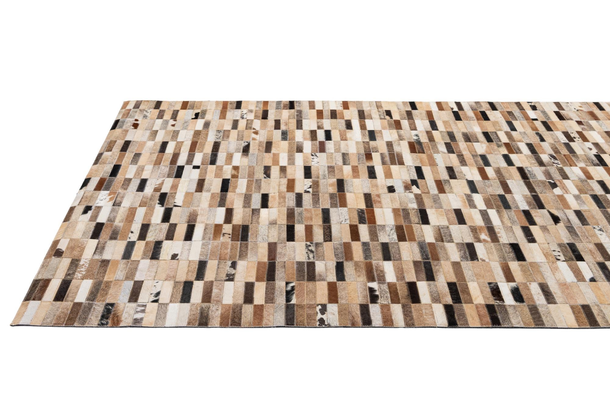 5' x 7' 11 Cowhide - Patchwork Rug