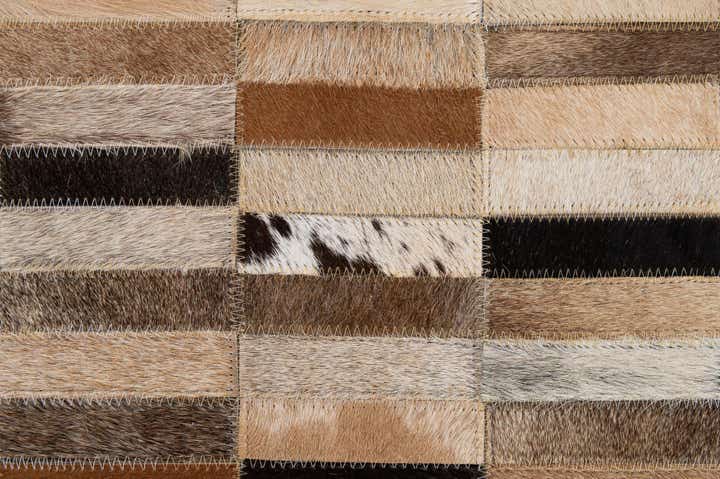 5' x 7' 11 Cowhide - Patchwork Rug