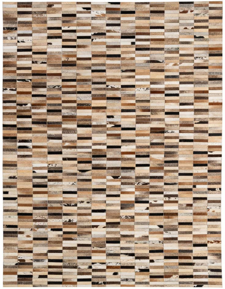 Detail image of 5' x 7' 11 Cowhide - Patchwork Rug