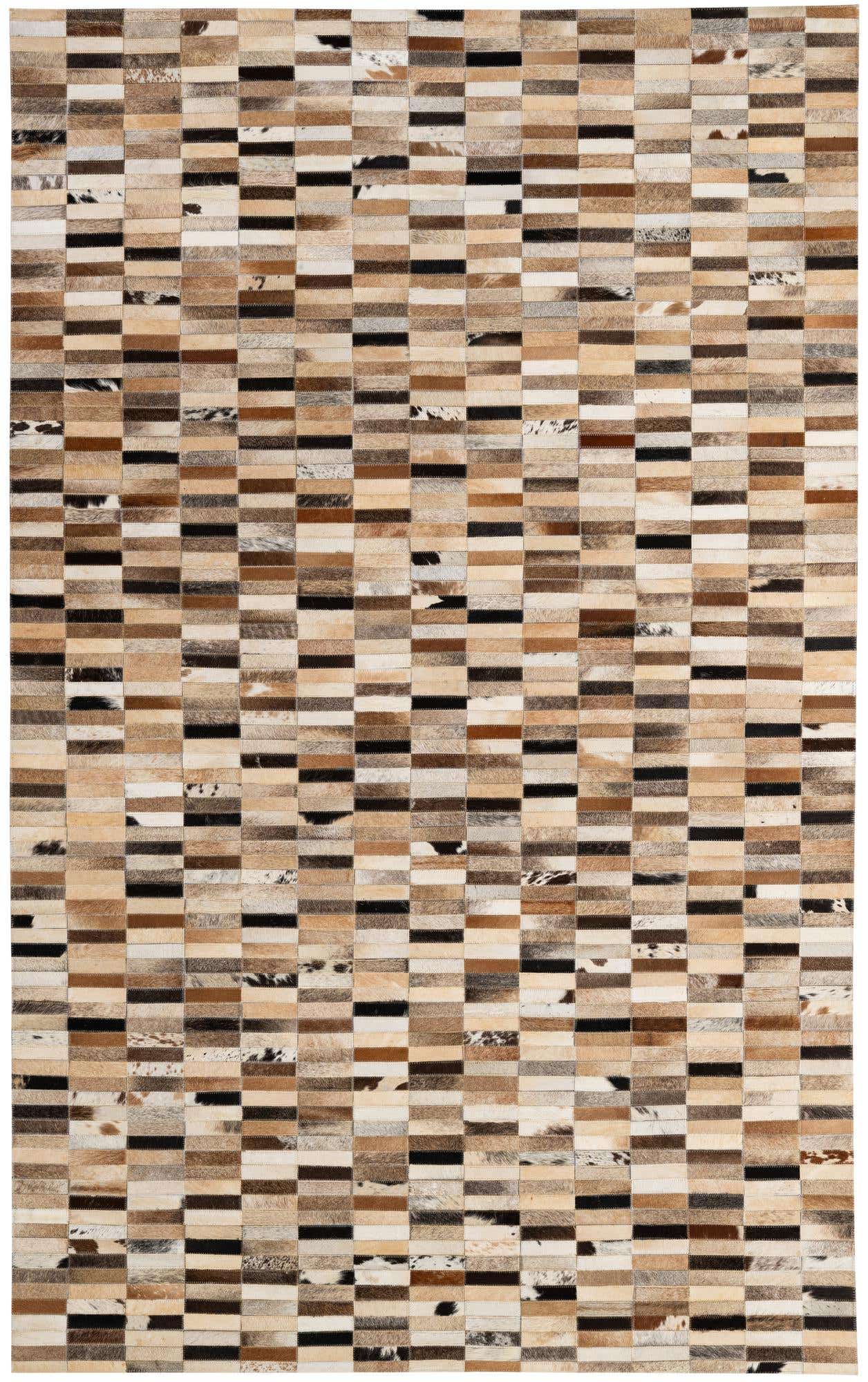 5' x 7' 11 Cowhide - Patchwork Rug