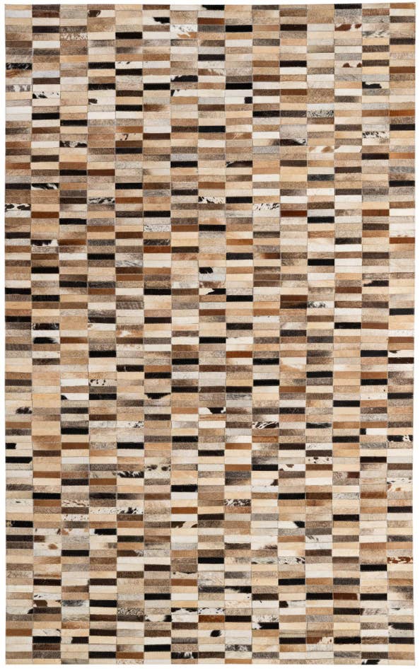 Detail image of 5' x 7' 11 Cowhide - Patchwork Rug