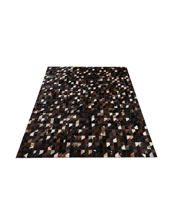 Detail image of 5' 1 x 7' 10 Cowhide - Patchwork Rug