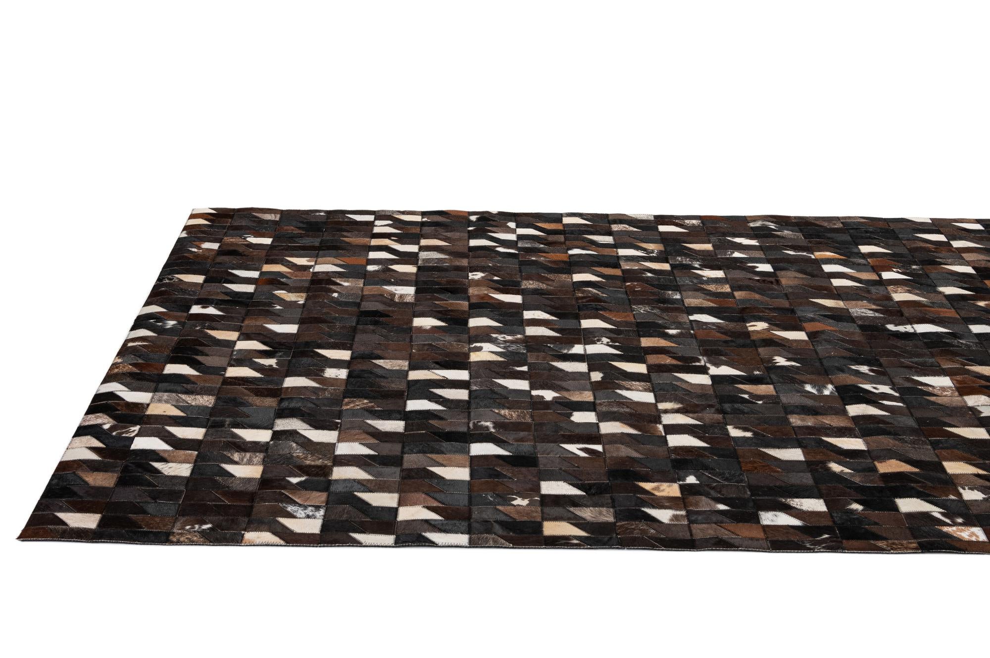 5' 1 x 7' 10 Cowhide - Patchwork Rug