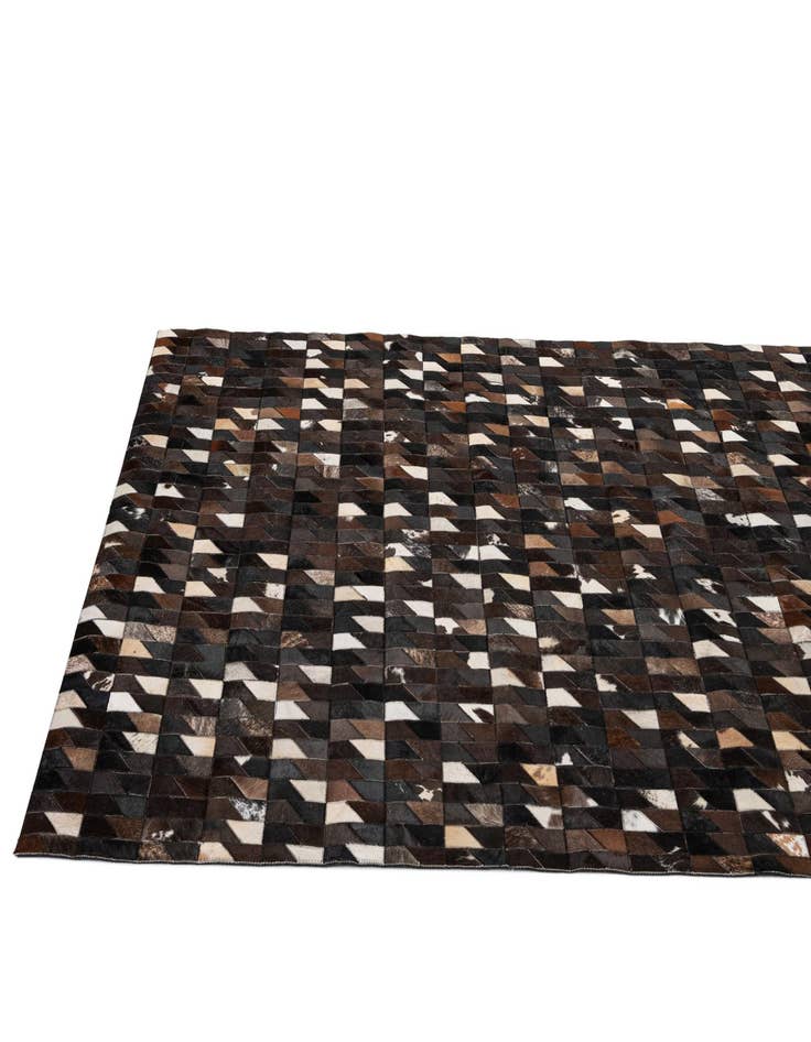 Detail image of 5' 1 x 7' 10 Cowhide - Patchwork Rug