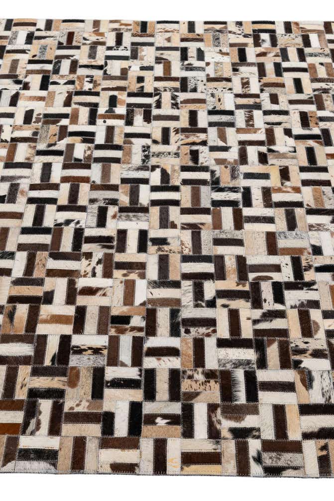 5' x 7' 10 Cowhide - Patchwork Rug