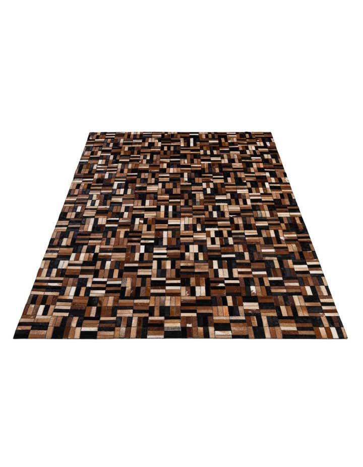 4' 11 x 7' 9 Cowhide - Patchwork Rug
