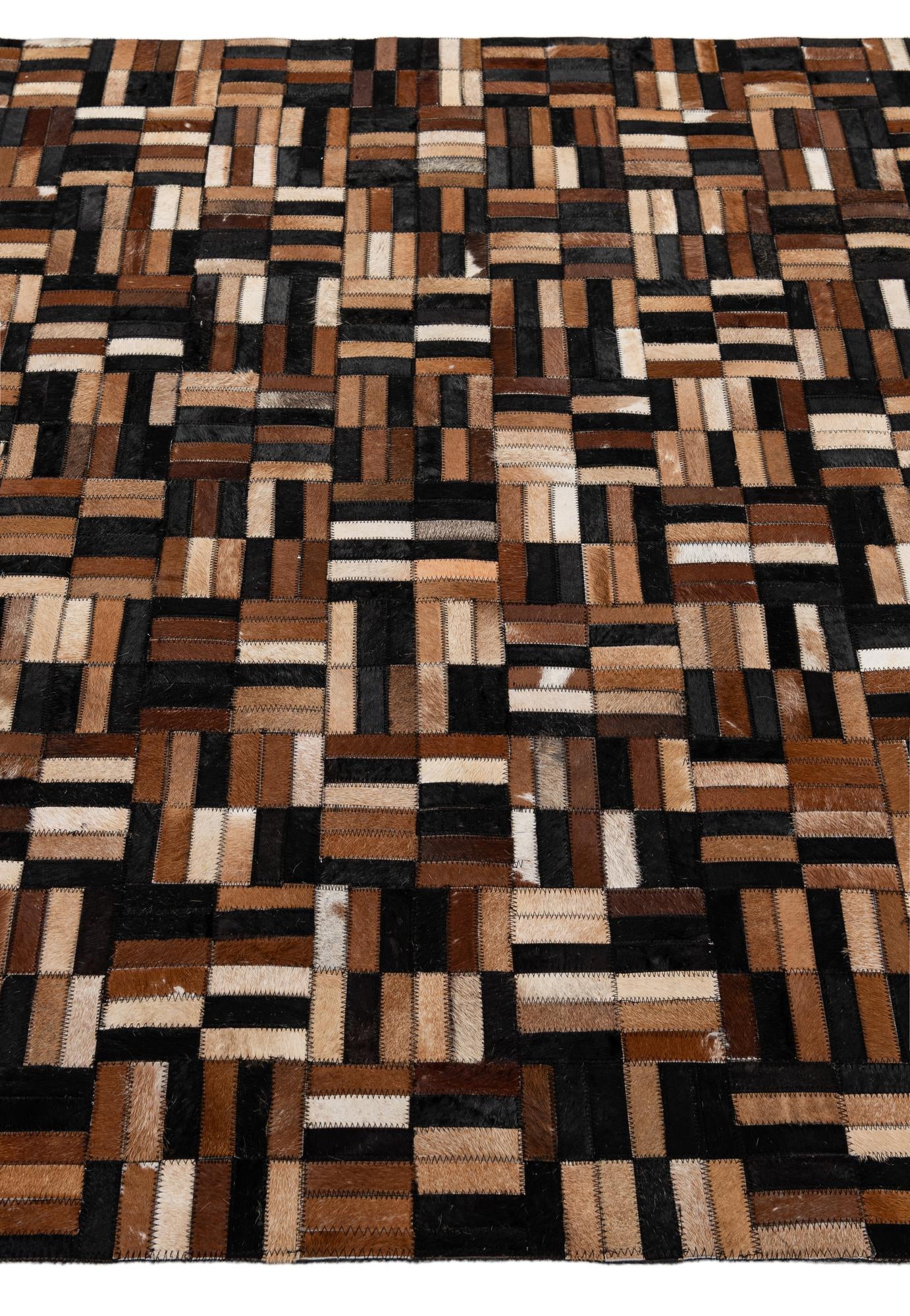 4' 11 x 7' 9 Cowhide - Patchwork Rug