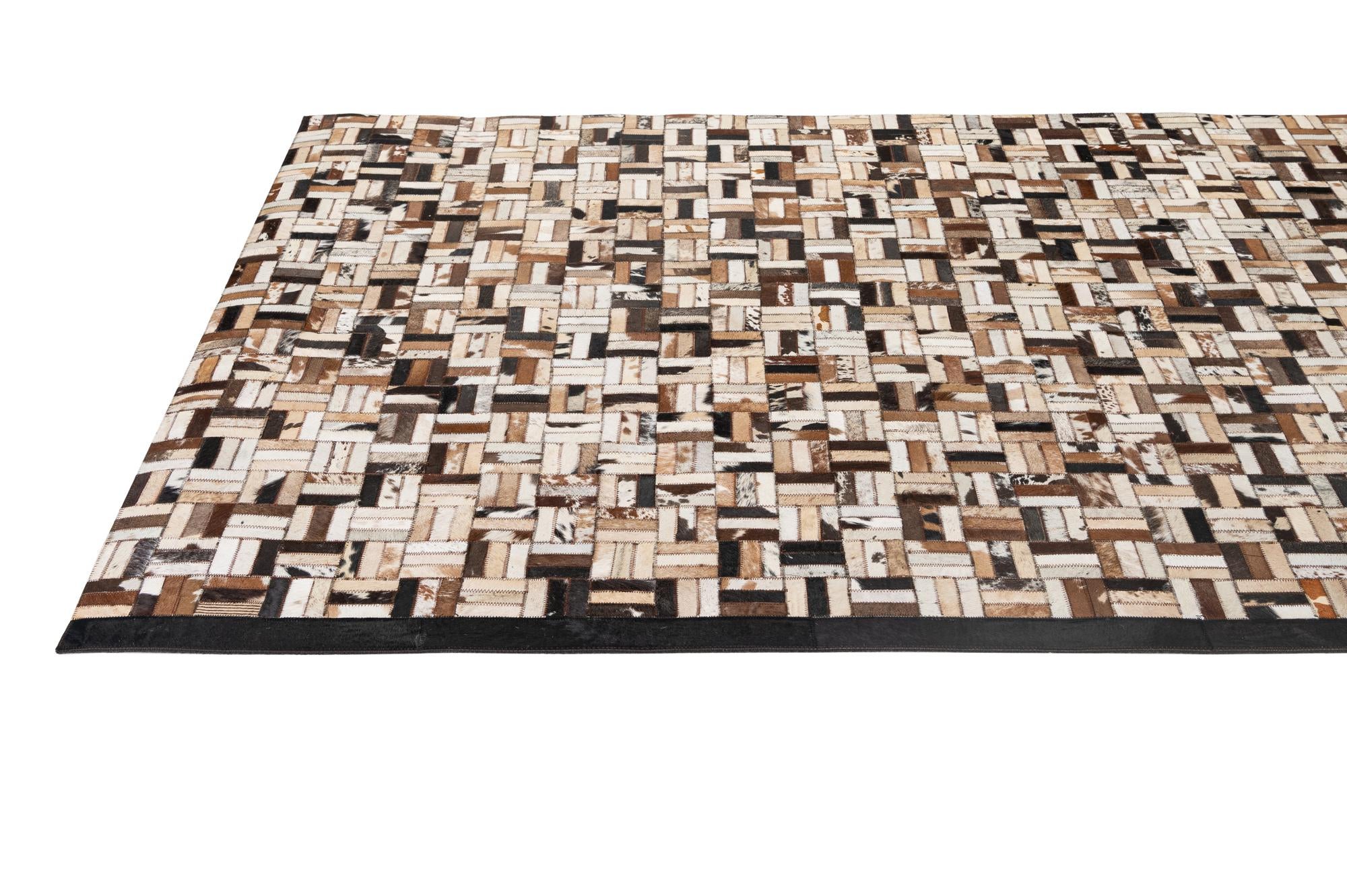 5' 1 x 7' 11 Cowhide - Patchwork Rug