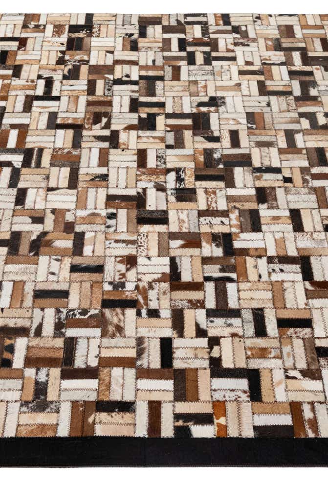 5' 1 x 7' 11 Cowhide - Patchwork Rug