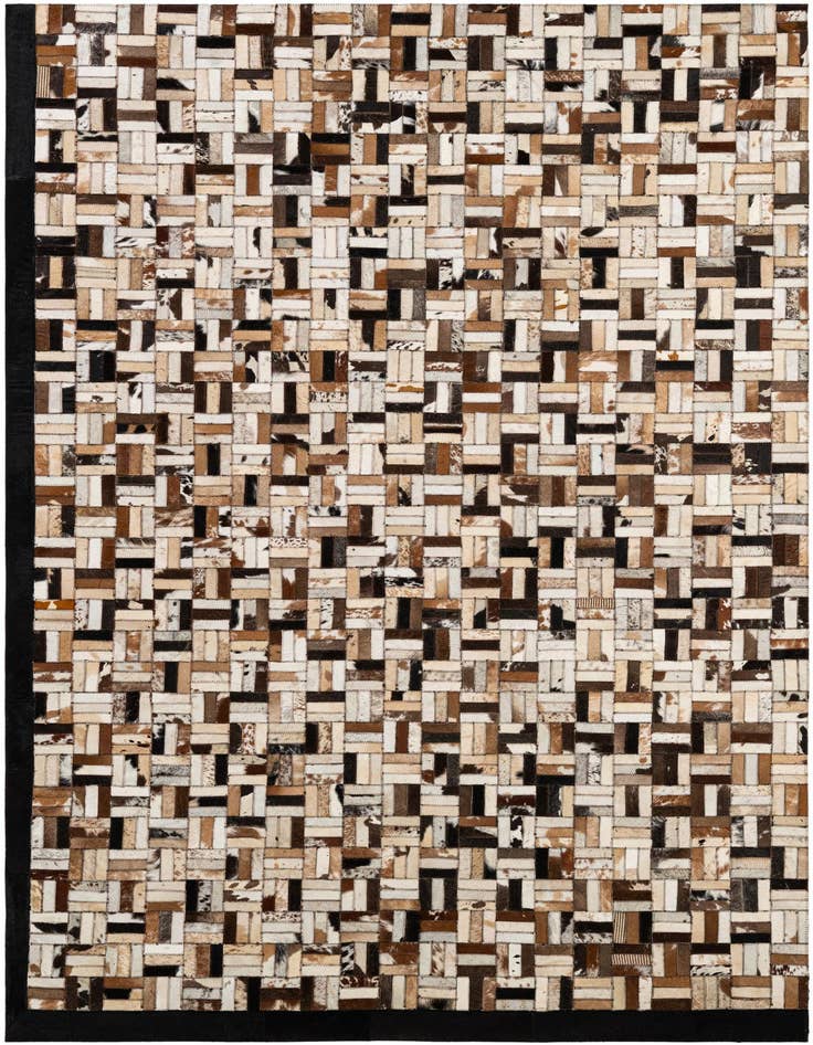 Detail image of 5' 1 x 7' 11 Cowhide - Patchwork Rug