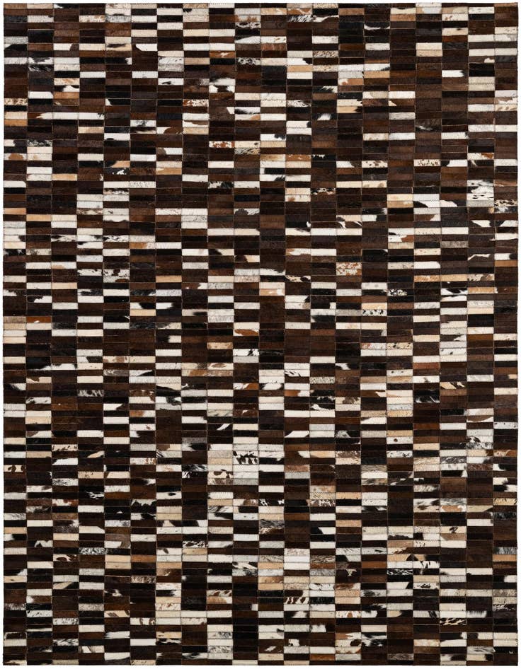Detail image of 5' x 8' Cowhide - Patchwork Rug
