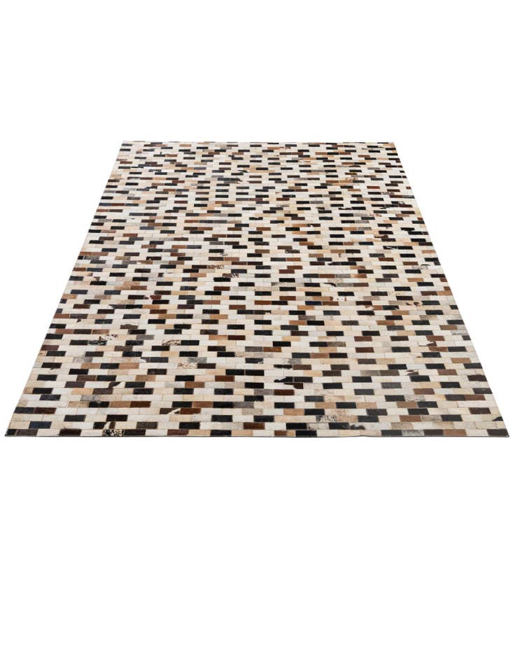 Detail image of 5' 1 x 7' 11 Cowhide - Patchwork Rug