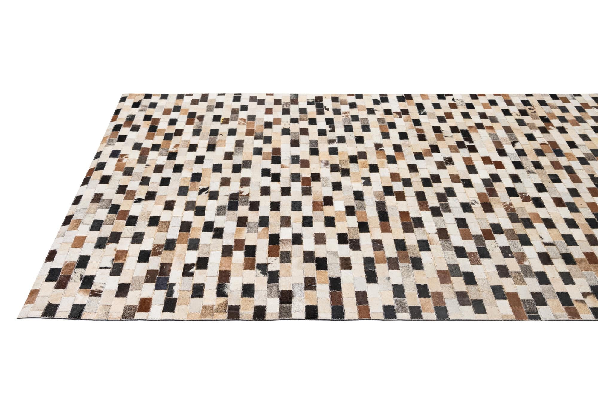 5' 1 x 7' 11 Cowhide - Patchwork Rug