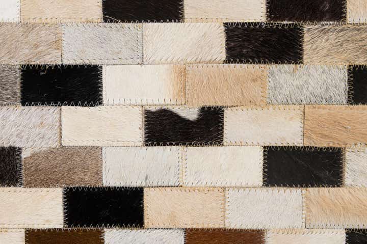 5' 1 x 7' 11 Cowhide - Patchwork Rug