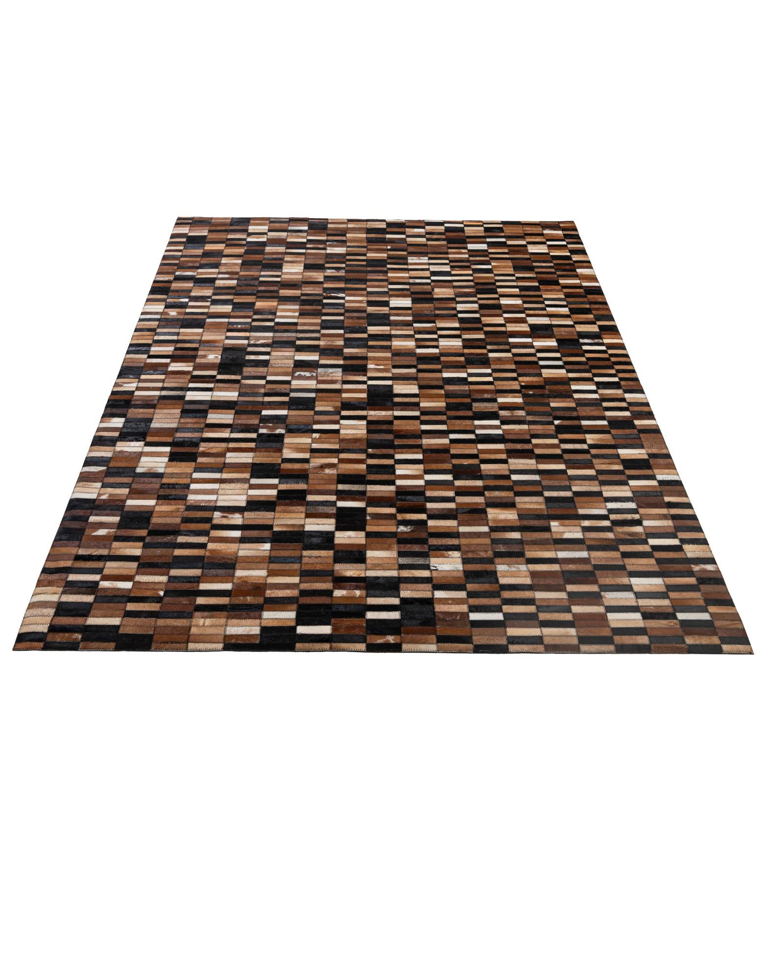 5' 2 x 8' 1 Cowhide - Patchwork Rug