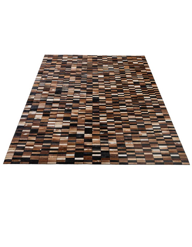 Detail image of 5' 2 x 8' 1 Cowhide - Patchwork Rug