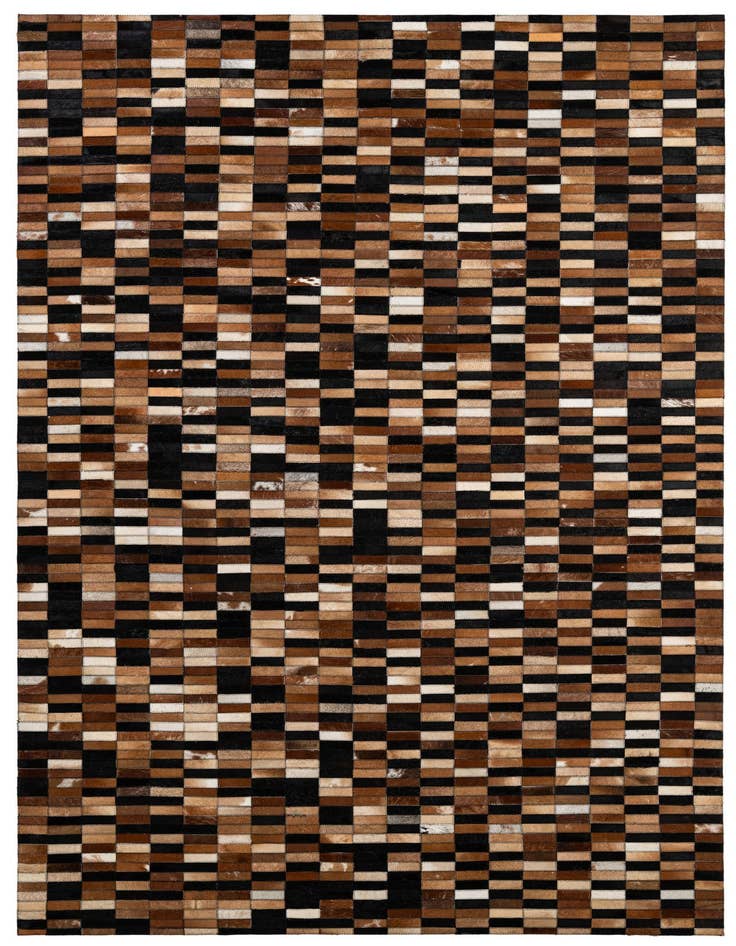 Detail image of 5' 2 x 8' 1 Cowhide - Patchwork Rug